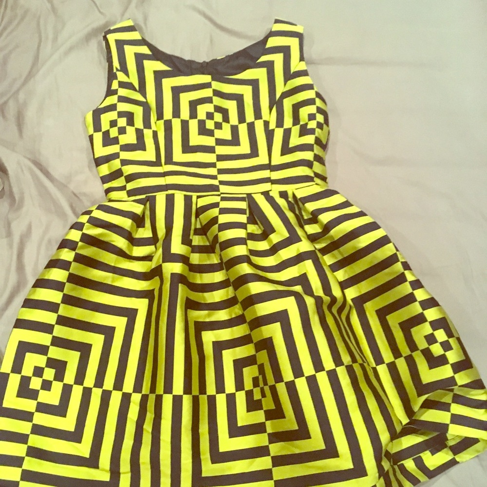 Party dress, black and gold